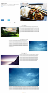Tabs Bootstrap Home Skin