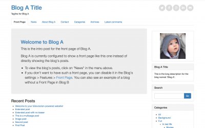 Bootstrap Photoblog skin