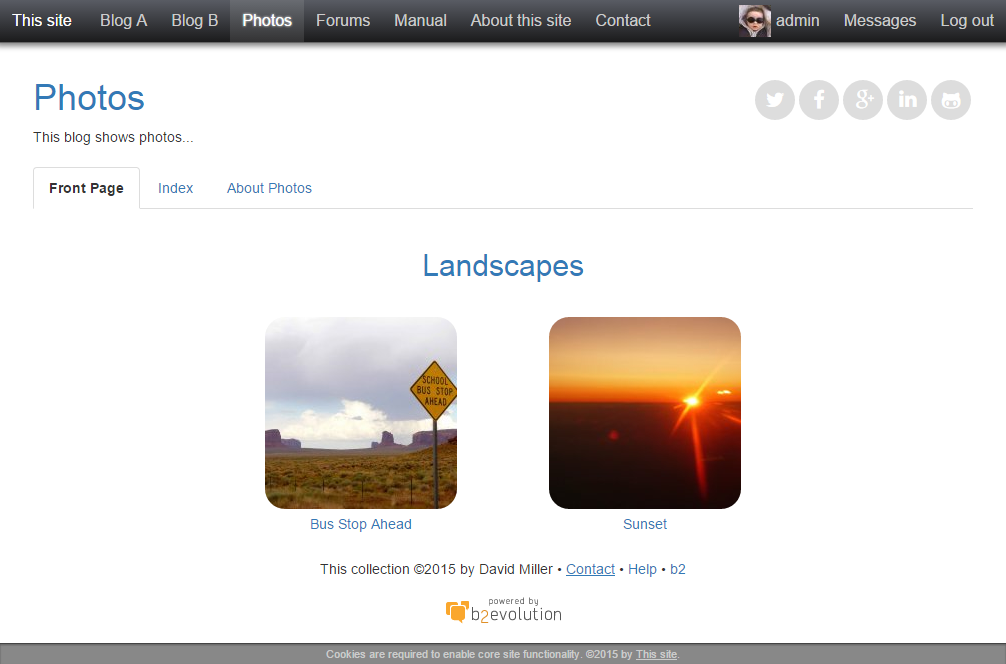 Bootstrap Gallery skin