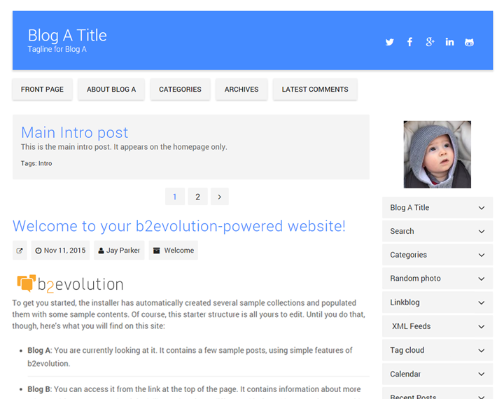 Material Blog Skin Material Blog Skin
