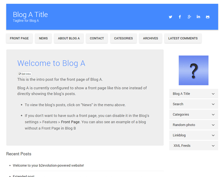 Material Blog Skin Material Blog Skin